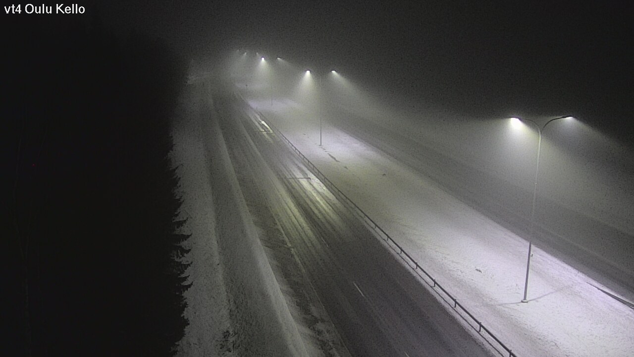 Weather Camera Image Väg 4 Uleåborg, Kello, Oulu, Pohjois-Pohjanmaa