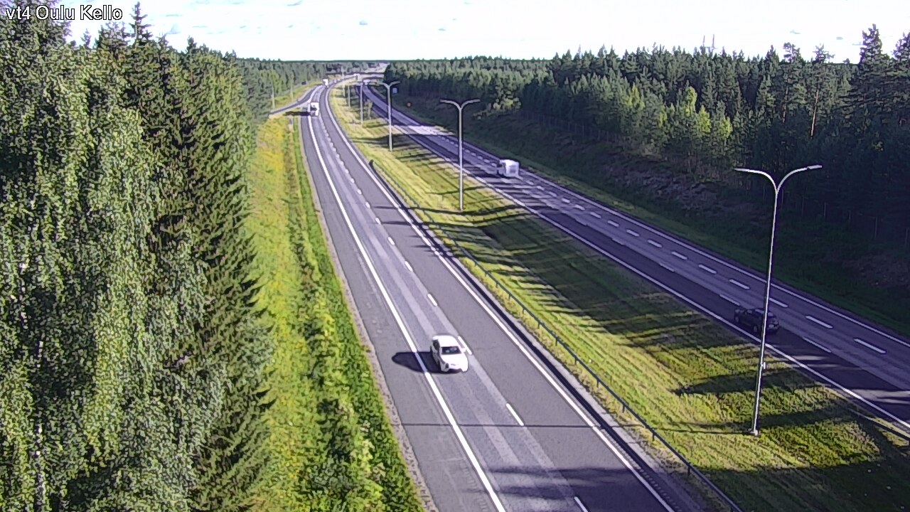 Weather Camera Image Road 4 Oulu, Kello, Oulu, Pohjois-Pohjanmaa