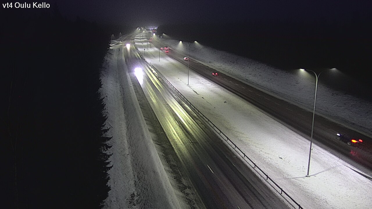 Weather Camera Image Väg 4 Uleåborg, Kello, Oulu, Pohjois-Pohjanmaa