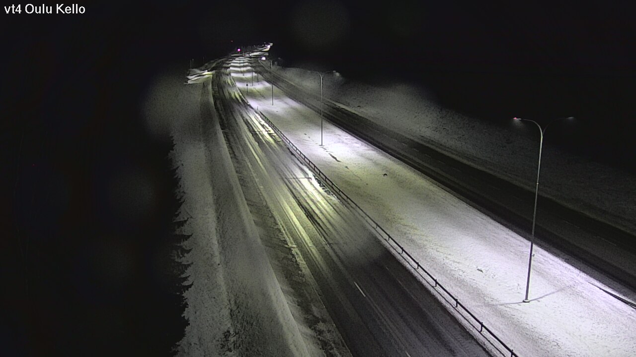Weather Camera Image Väg 4 Uleåborg, Kello, Oulu, Pohjois-Pohjanmaa