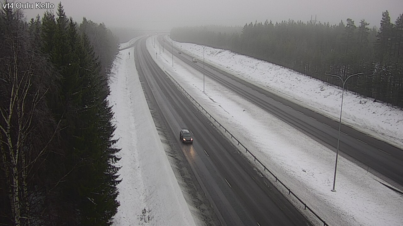 Weather Camera Image Väg 4 Uleåborg, Kello, Oulu, Pohjois-Pohjanmaa