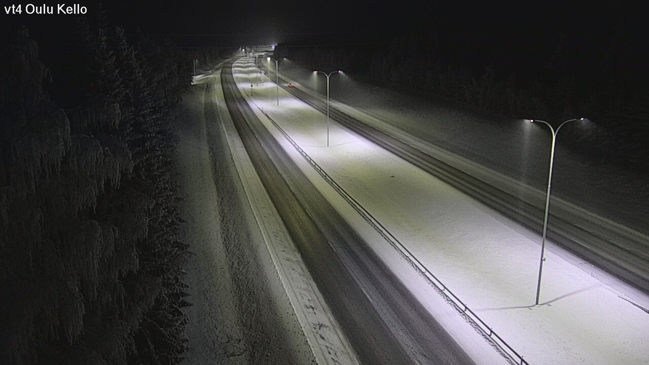 Weather Camera Image Väg 4 Uleåborg, Kello, Oulu, Pohjois-Pohjanmaa