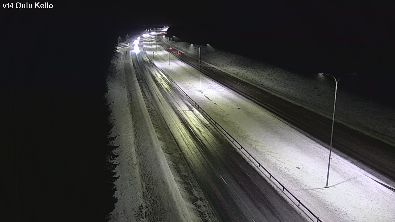 Weather Camera Image Väg 4 Uleåborg, Kello, Oulu, Pohjois-Pohjanmaa