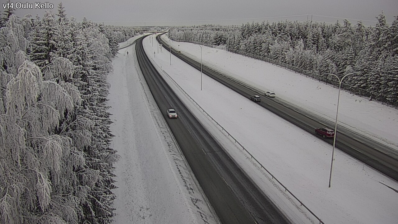 Weather Camera Image Väg 4 Uleåborg, Kello, Oulu, Pohjois-Pohjanmaa