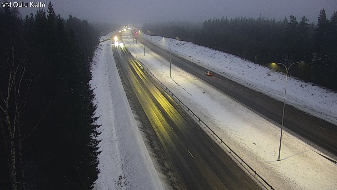 Weather Camera Image Väg 4 Uleåborg, Kello, Oulu, Pohjois-Pohjanmaa