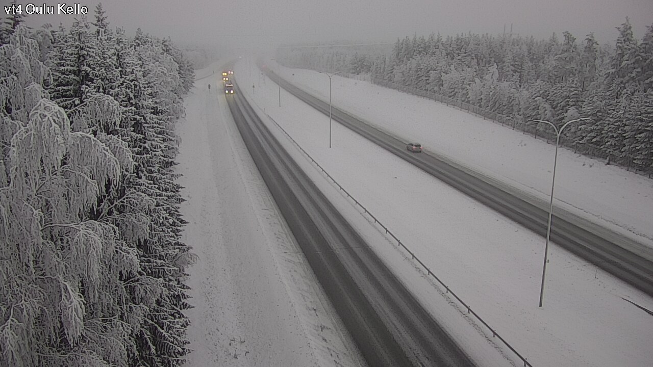 Weather Camera Image Väg 4 Uleåborg, Kello, Oulu, Pohjois-Pohjanmaa