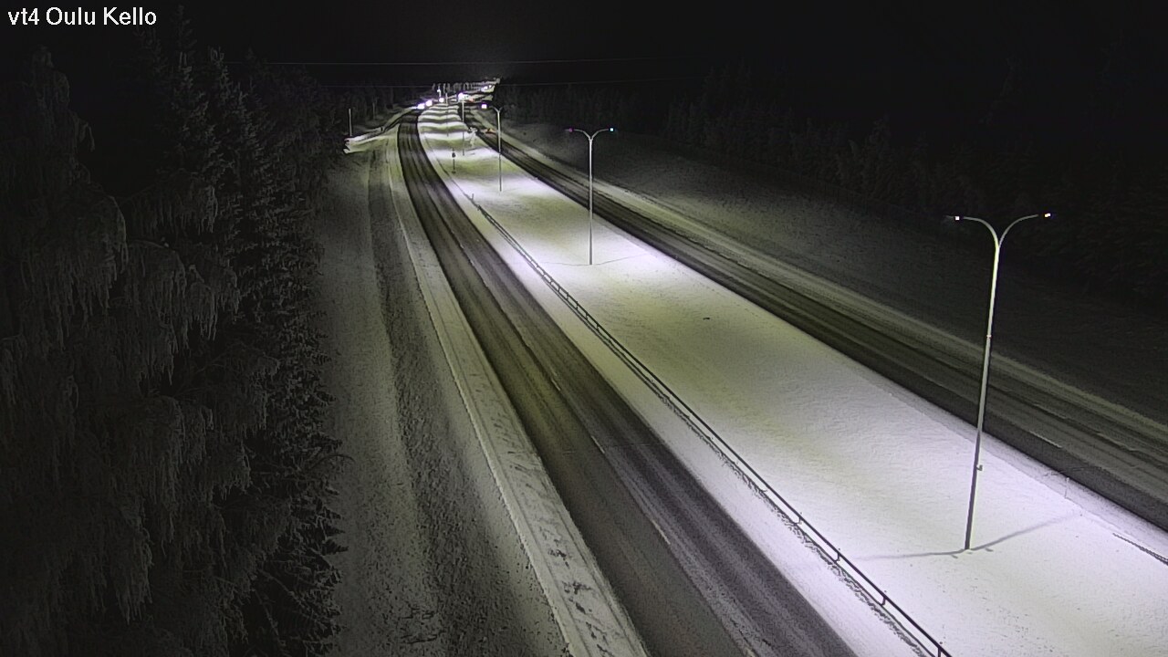Weather Camera Image Väg 4 Uleåborg, Kello, Oulu, Pohjois-Pohjanmaa