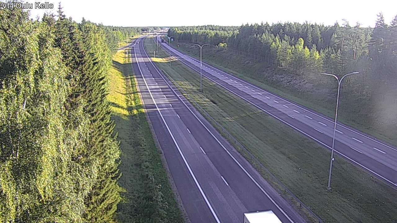 Weather Camera Image Road 4 Oulu, Kello, Oulu, Pohjois-Pohjanmaa