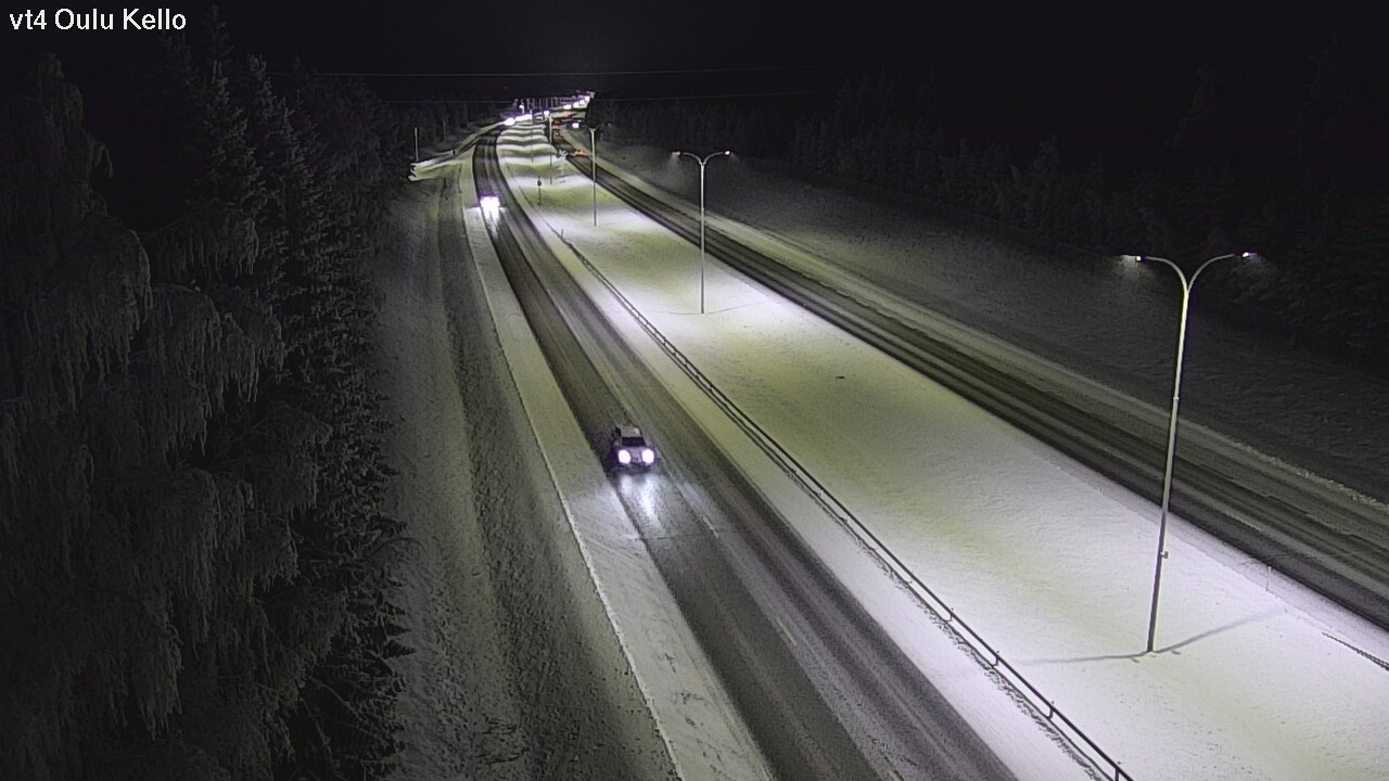Weather Camera Image Väg 4 Uleåborg, Kello, Oulu, Pohjois-Pohjanmaa