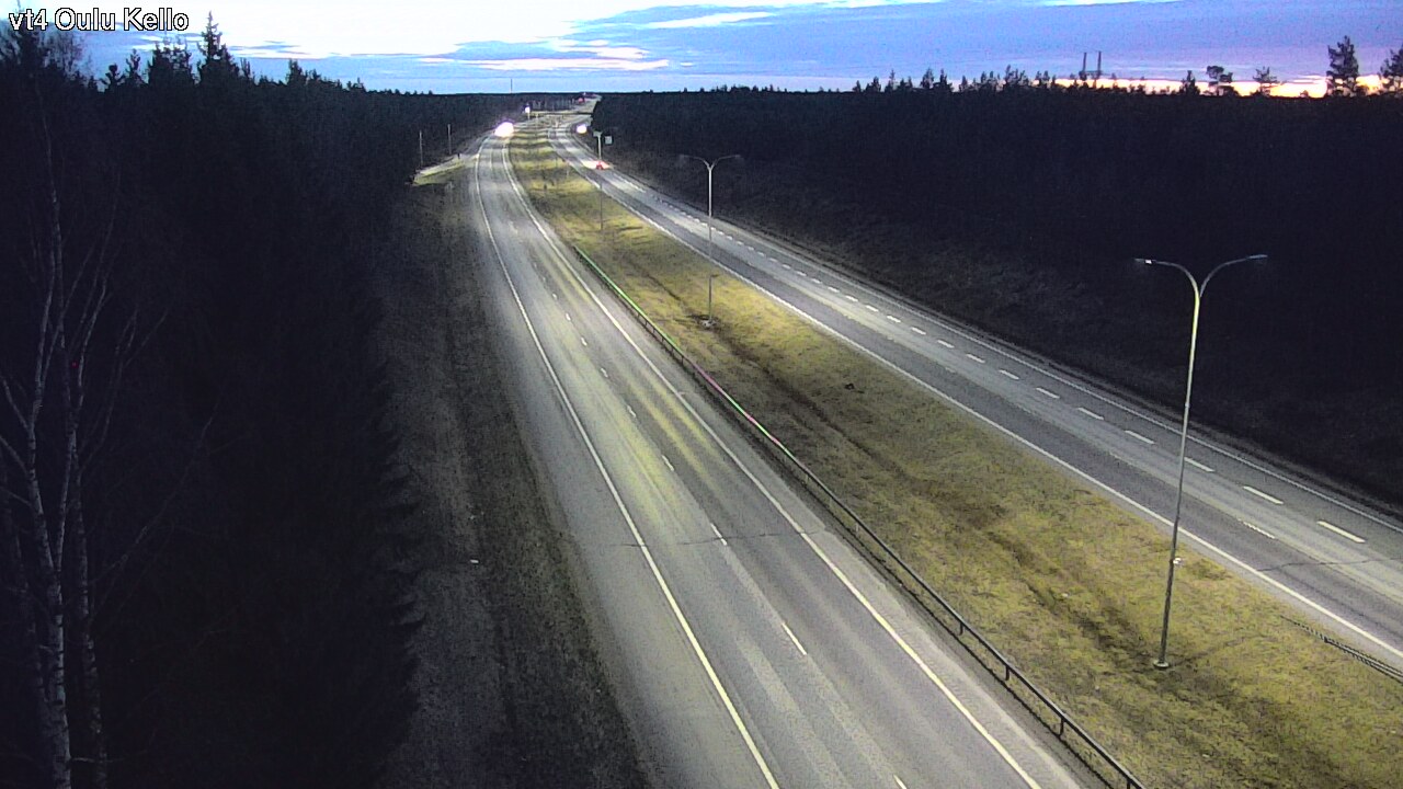 Weather Camera Image Road 4 Oulu, Kello, Oulu, Pohjois-Pohjanmaa