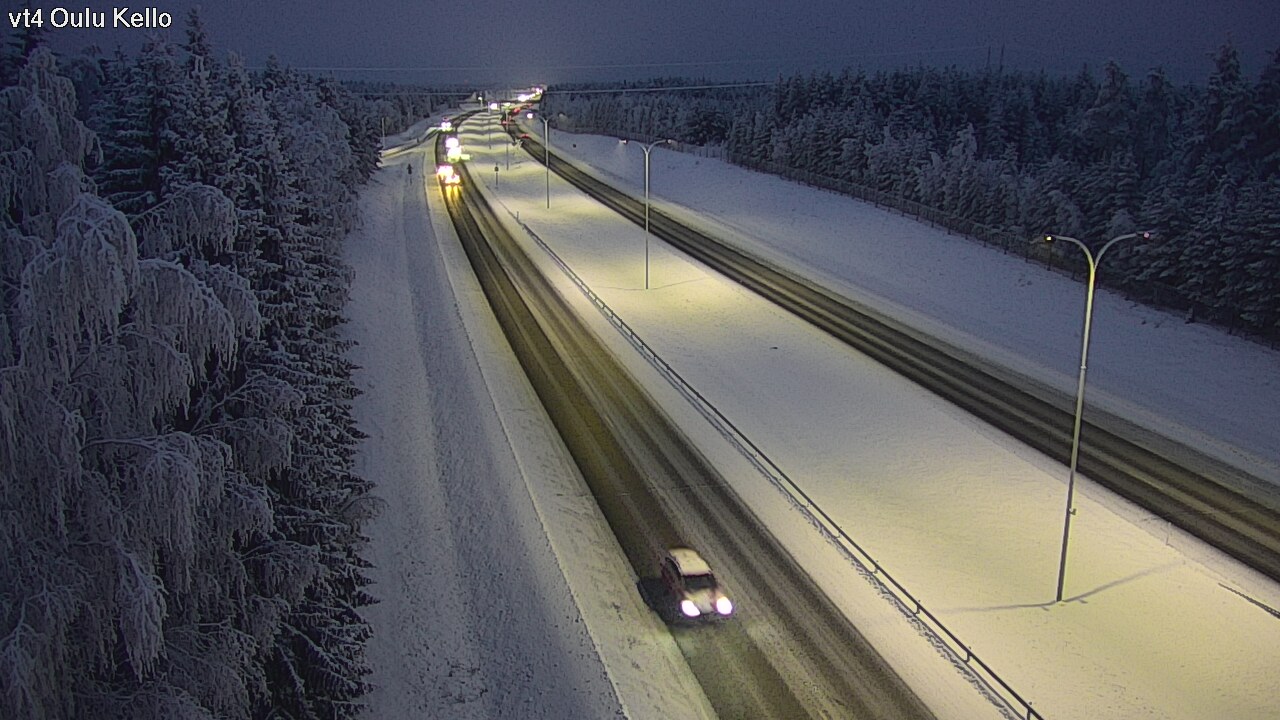 Weather Camera Image Väg 4 Uleåborg, Kello, Oulu, Pohjois-Pohjanmaa