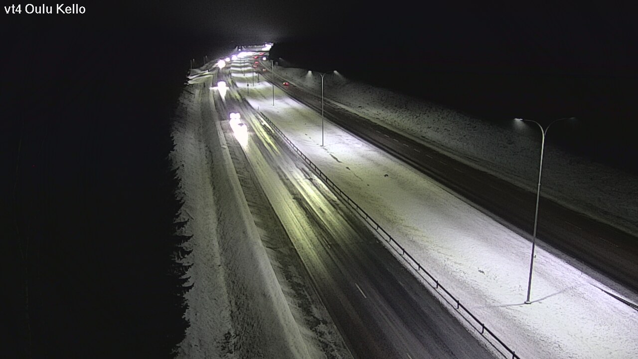 Weather Camera Image Väg 4 Uleåborg, Kello, Oulu, Pohjois-Pohjanmaa