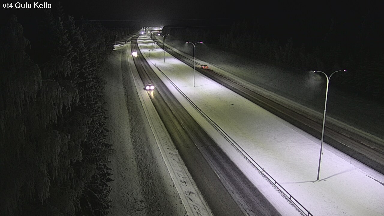 Weather Camera Image Väg 4 Uleåborg, Kello, Oulu, Pohjois-Pohjanmaa