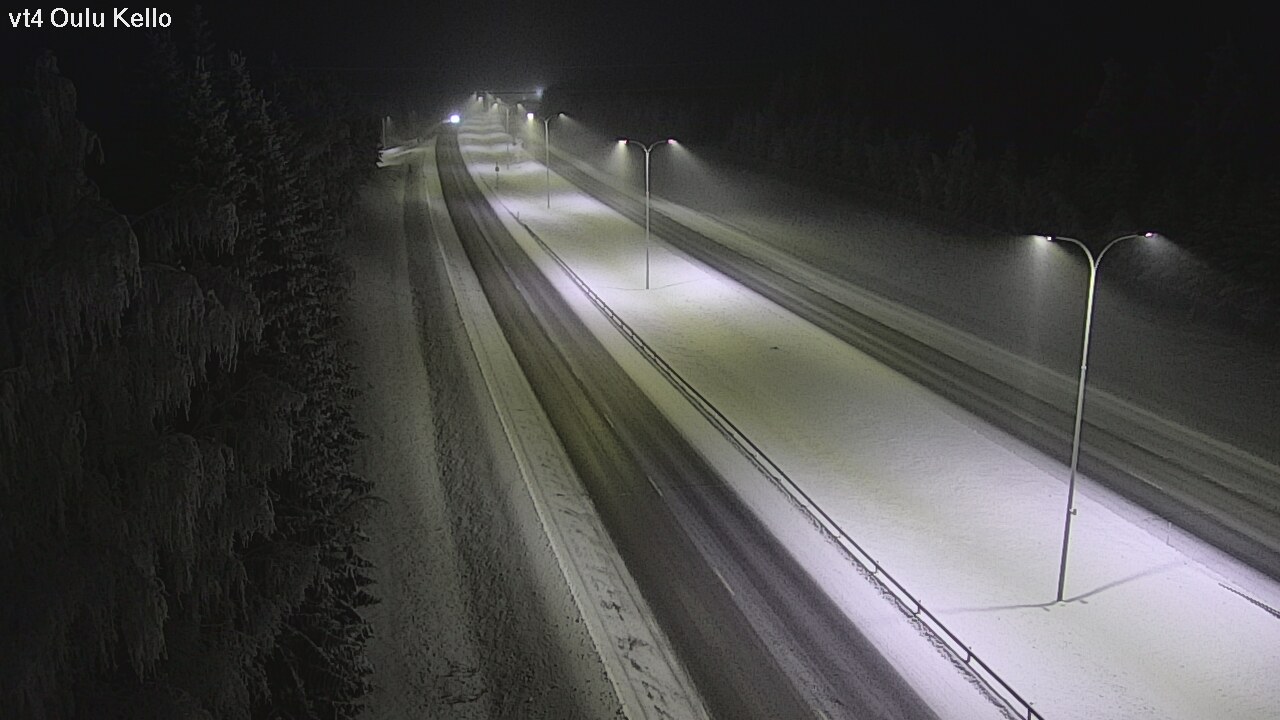Weather Camera Image Väg 4 Uleåborg, Kello, Oulu, Pohjois-Pohjanmaa
