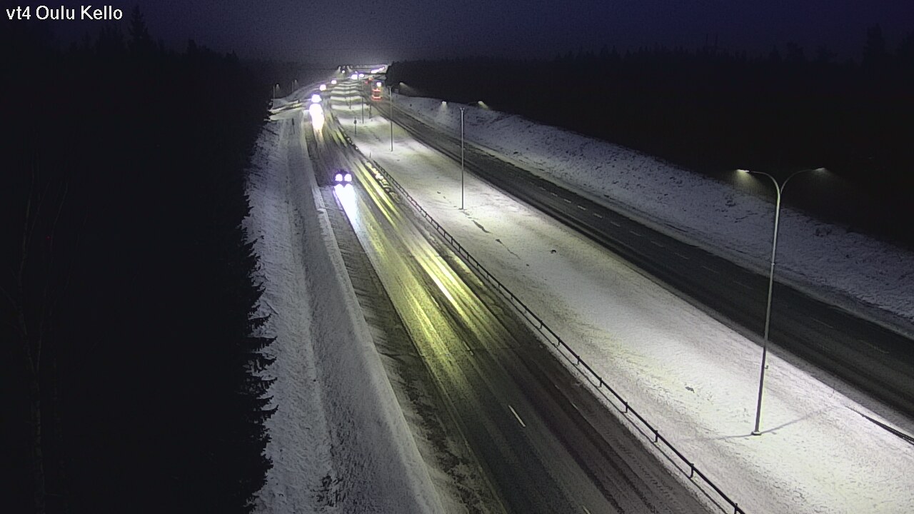 Weather Camera Image Väg 4 Uleåborg, Kello, Oulu, Pohjois-Pohjanmaa