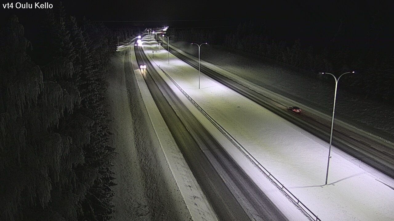 Weather Camera Image Väg 4 Uleåborg, Kello, Oulu, Pohjois-Pohjanmaa