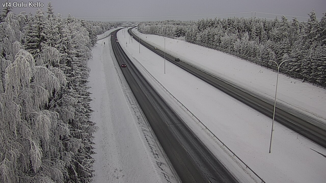 Weather Camera Image Väg 4 Uleåborg, Kello, Oulu, Pohjois-Pohjanmaa