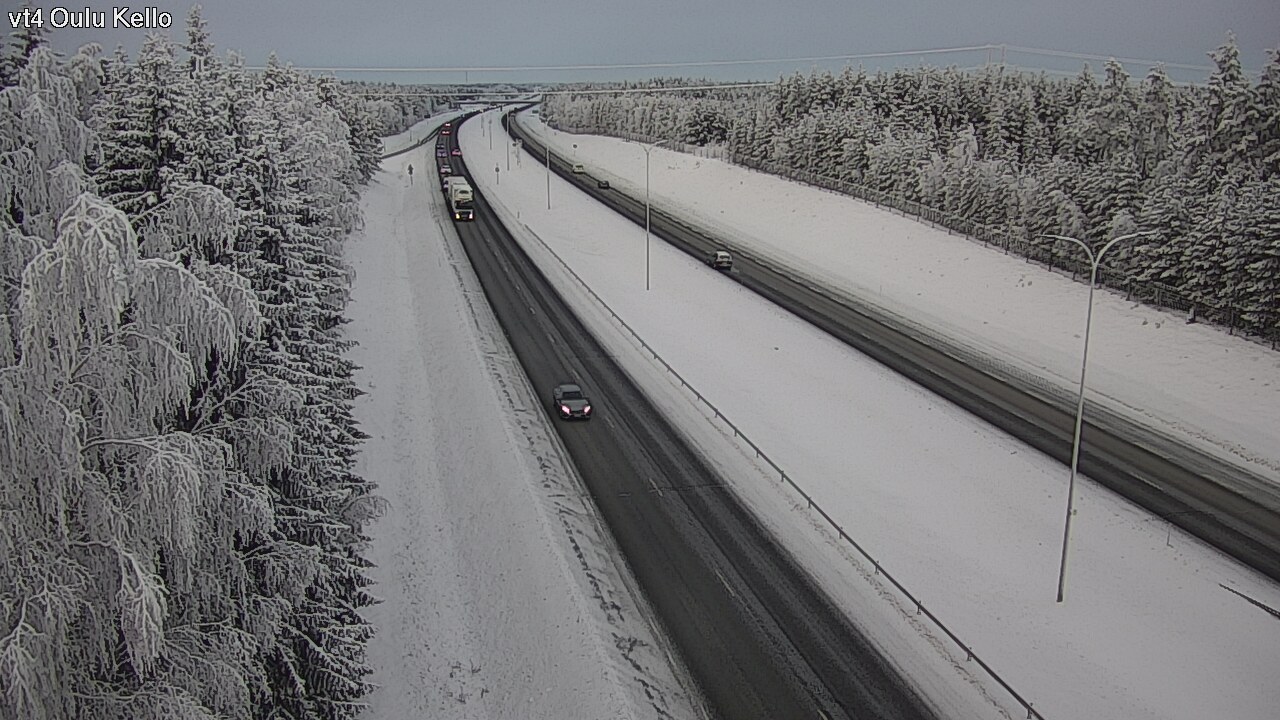 Weather Camera Image Väg 4 Uleåborg, Kello, Oulu, Pohjois-Pohjanmaa