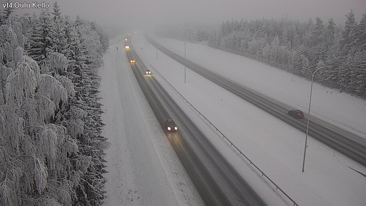 Weather Camera Image Väg 4 Uleåborg, Kello, Oulu, Pohjois-Pohjanmaa