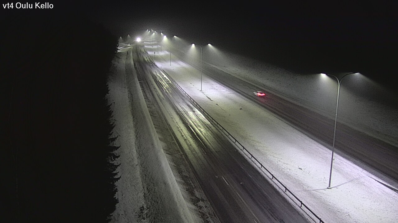 Weather Camera Image Väg 4 Uleåborg, Kello, Oulu, Pohjois-Pohjanmaa