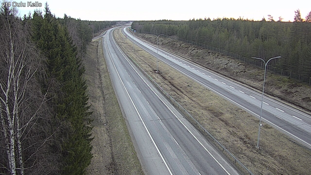 Weather Camera Image Road 4 Oulu, Kello, Oulu, Pohjois-Pohjanmaa