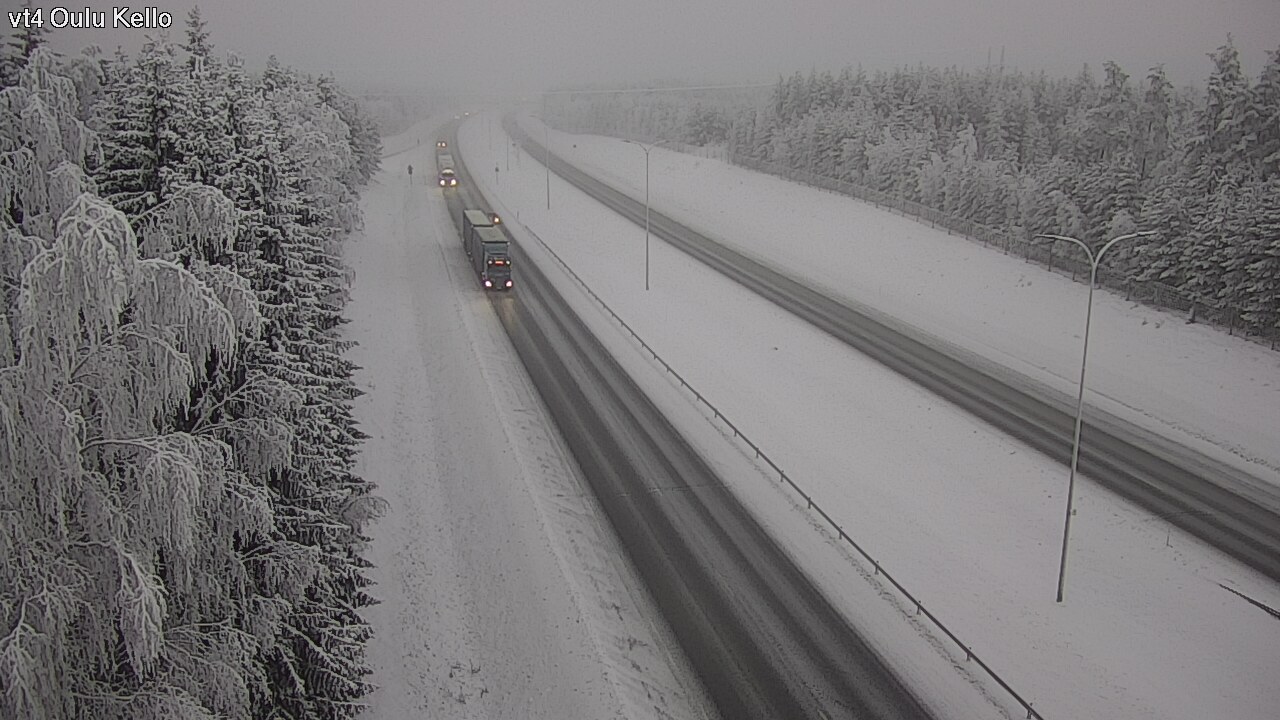 Weather Camera Image Väg 4 Uleåborg, Kello, Oulu, Pohjois-Pohjanmaa