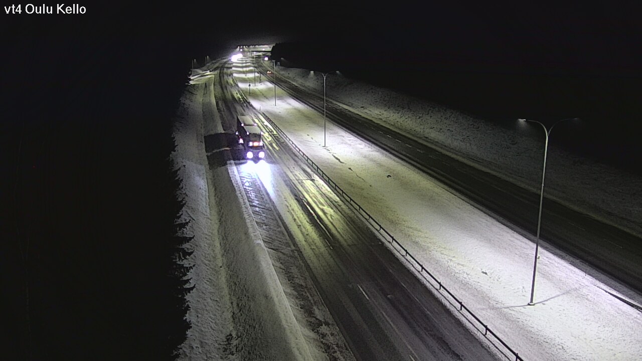 Weather Camera Image Väg 4 Uleåborg, Kello, Oulu, Pohjois-Pohjanmaa