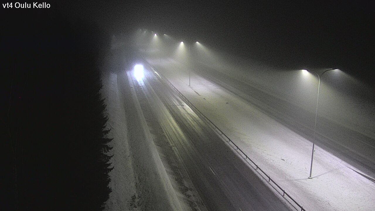 Weather Camera Image Väg 4 Uleåborg, Kello, Oulu, Pohjois-Pohjanmaa
