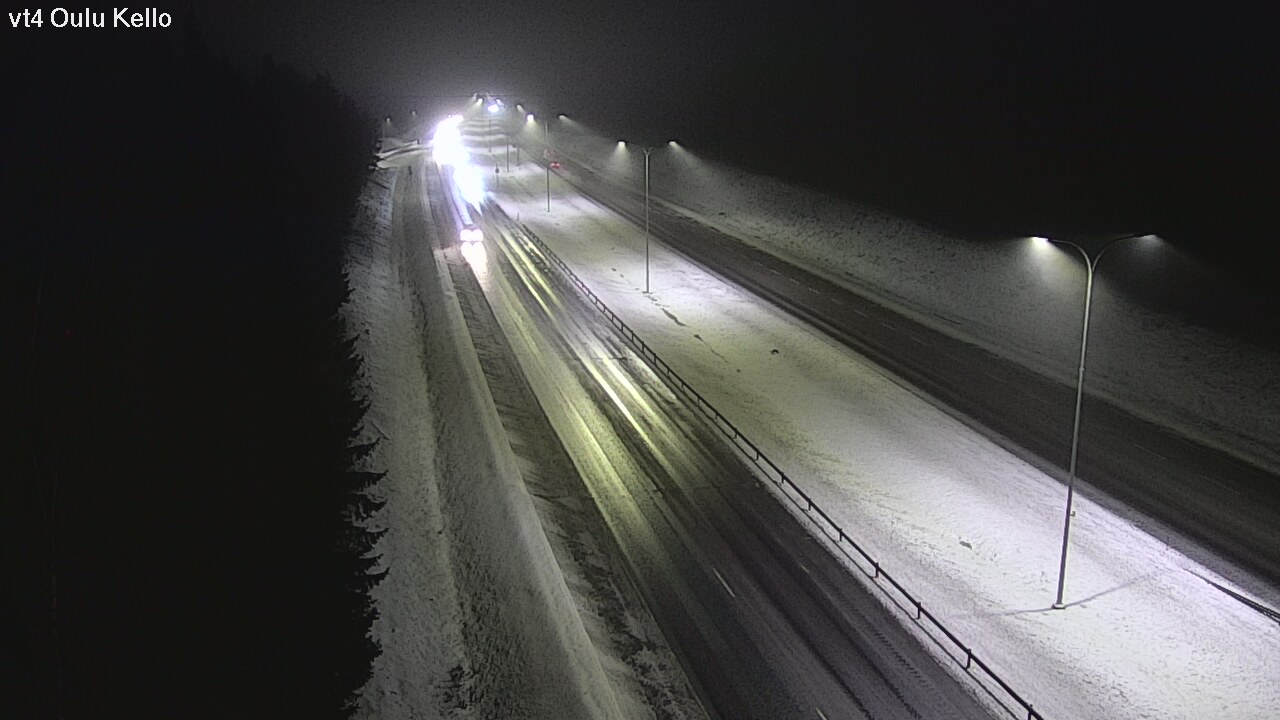 Weather Camera Image Väg 4 Uleåborg, Kello, Oulu, Pohjois-Pohjanmaa