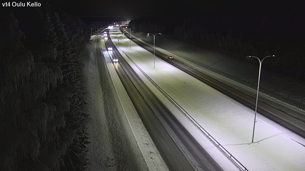 Weather Camera Image Väg 4 Uleåborg, Kello, Oulu, Pohjois-Pohjanmaa