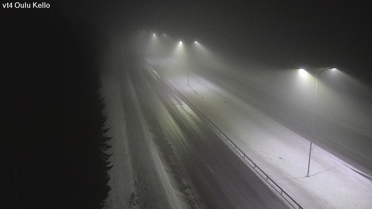 Weather Camera Image Väg 4 Uleåborg, Kello, Oulu, Pohjois-Pohjanmaa
