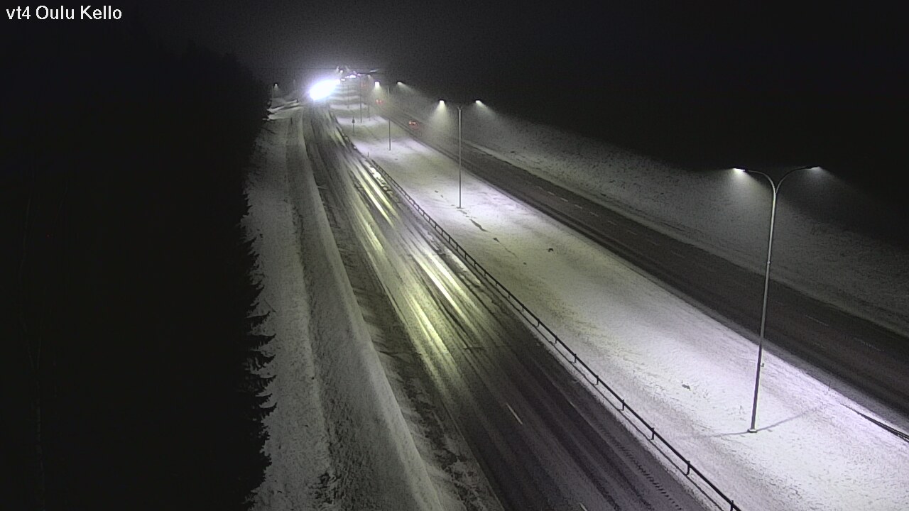 Weather Camera Image Väg 4 Uleåborg, Kello, Oulu, Pohjois-Pohjanmaa