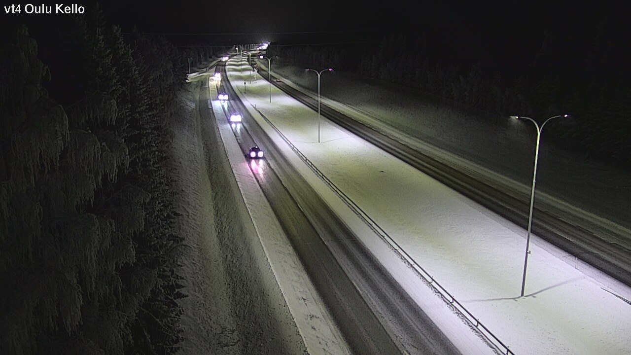 Weather Camera Image Väg 4 Uleåborg, Kello, Oulu, Pohjois-Pohjanmaa