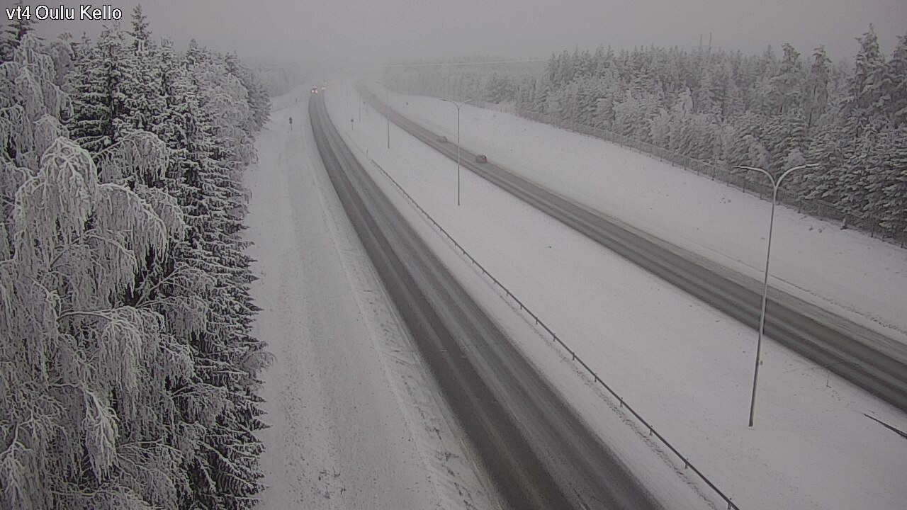 Weather Camera Image Väg 4 Uleåborg, Kello, Oulu, Pohjois-Pohjanmaa