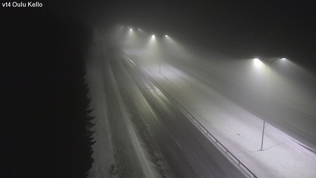 Weather Camera Image Väg 4 Uleåborg, Kello, Oulu, Pohjois-Pohjanmaa