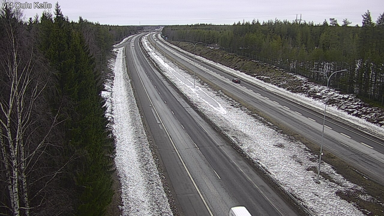Weather Camera Image Road 4 Oulu, Kello, Oulu, Pohjois-Pohjanmaa