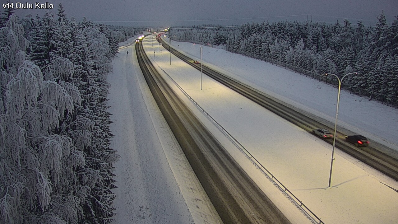 Weather Camera Image Väg 4 Uleåborg, Kello, Oulu, Pohjois-Pohjanmaa