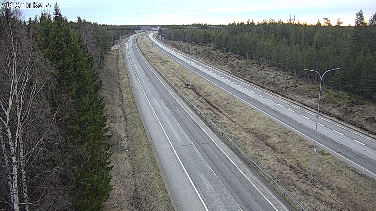 Weather Camera Image Road 4 Oulu, Kello, Oulu, Pohjois-Pohjanmaa