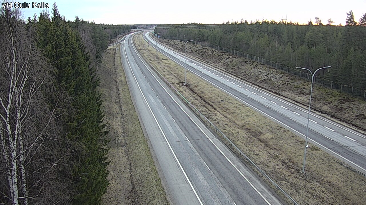 Weather Camera Image Road 4 Oulu, Kello, Oulu, Pohjois-Pohjanmaa