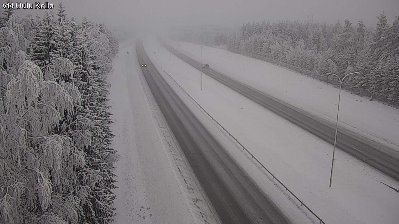 Weather Camera Image Väg 4 Uleåborg, Kello, Oulu, Pohjois-Pohjanmaa