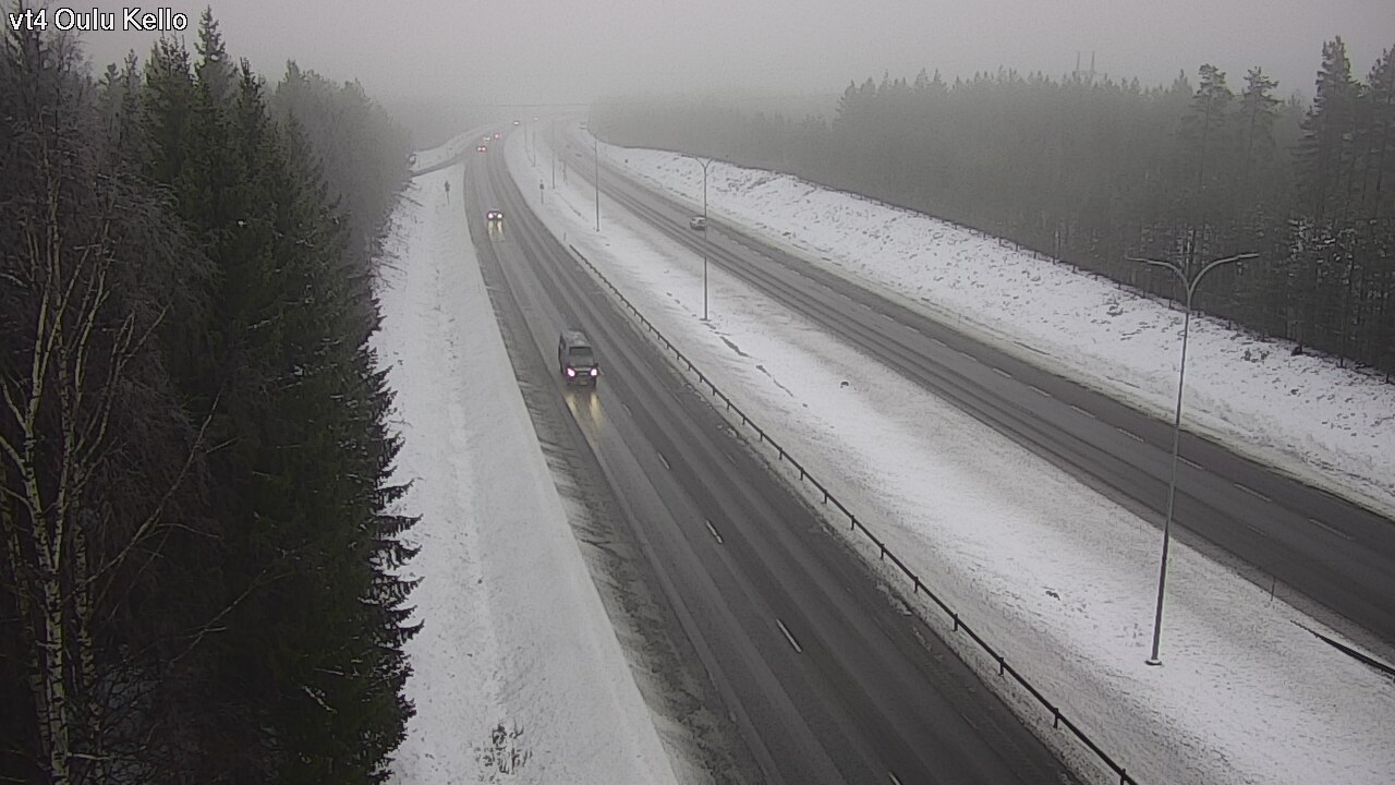 Weather Camera Image Väg 4 Uleåborg, Kello, Oulu, Pohjois-Pohjanmaa