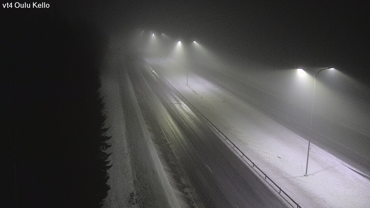 Weather Camera Image Väg 4 Uleåborg, Kello, Oulu, Pohjois-Pohjanmaa