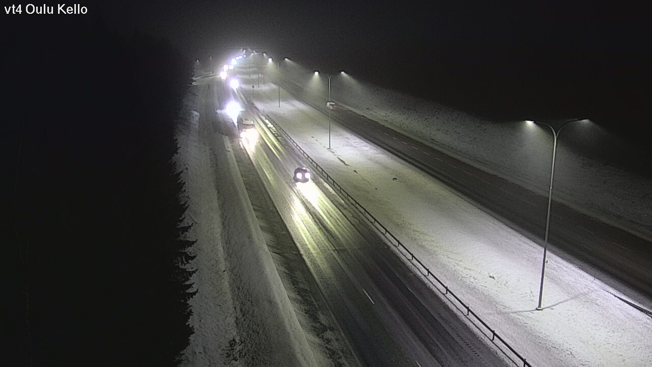 Weather Camera Image Väg 4 Uleåborg, Kello, Oulu, Pohjois-Pohjanmaa