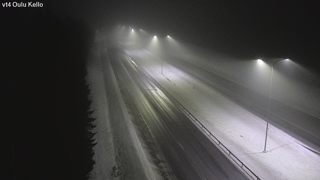 Weather Camera Image Väg 4 Uleåborg, Kello, Oulu, Pohjois-Pohjanmaa