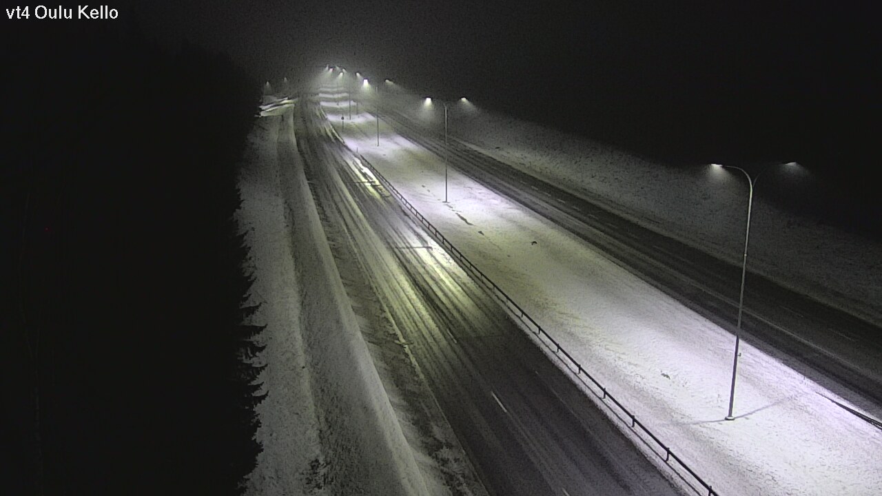 Weather Camera Image Väg 4 Uleåborg, Kello, Oulu, Pohjois-Pohjanmaa