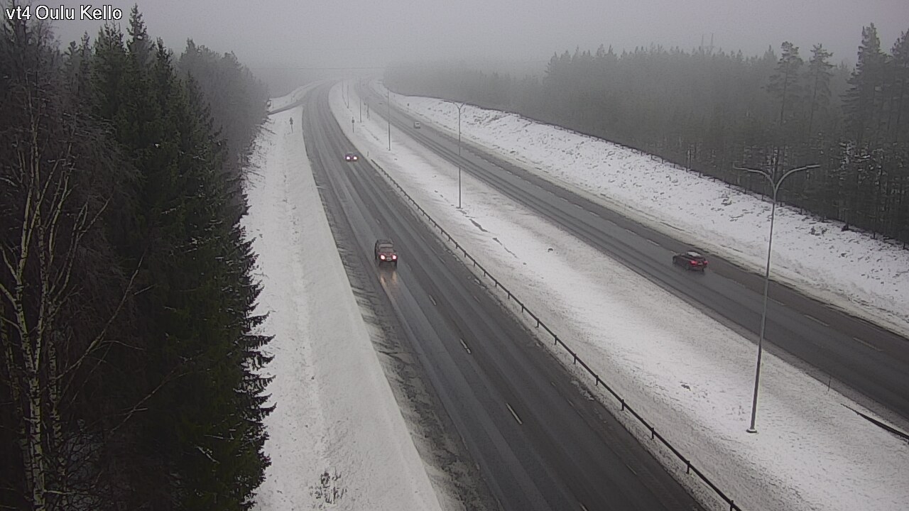 Weather Camera Image Väg 4 Uleåborg, Kello, Oulu, Pohjois-Pohjanmaa