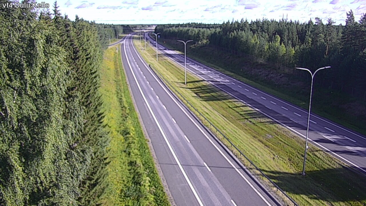 Weather Camera Image Road 4 Oulu, Kello, Oulu, Pohjois-Pohjanmaa