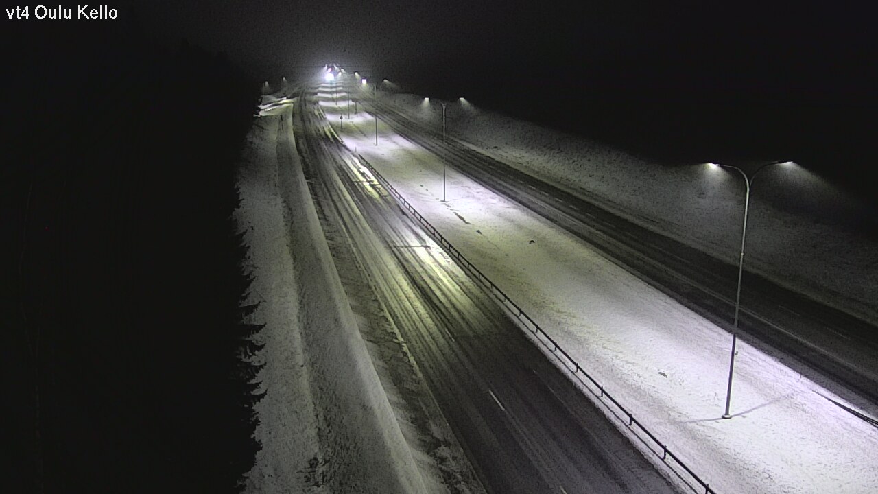 Weather Camera Image Väg 4 Uleåborg, Kello, Oulu, Pohjois-Pohjanmaa