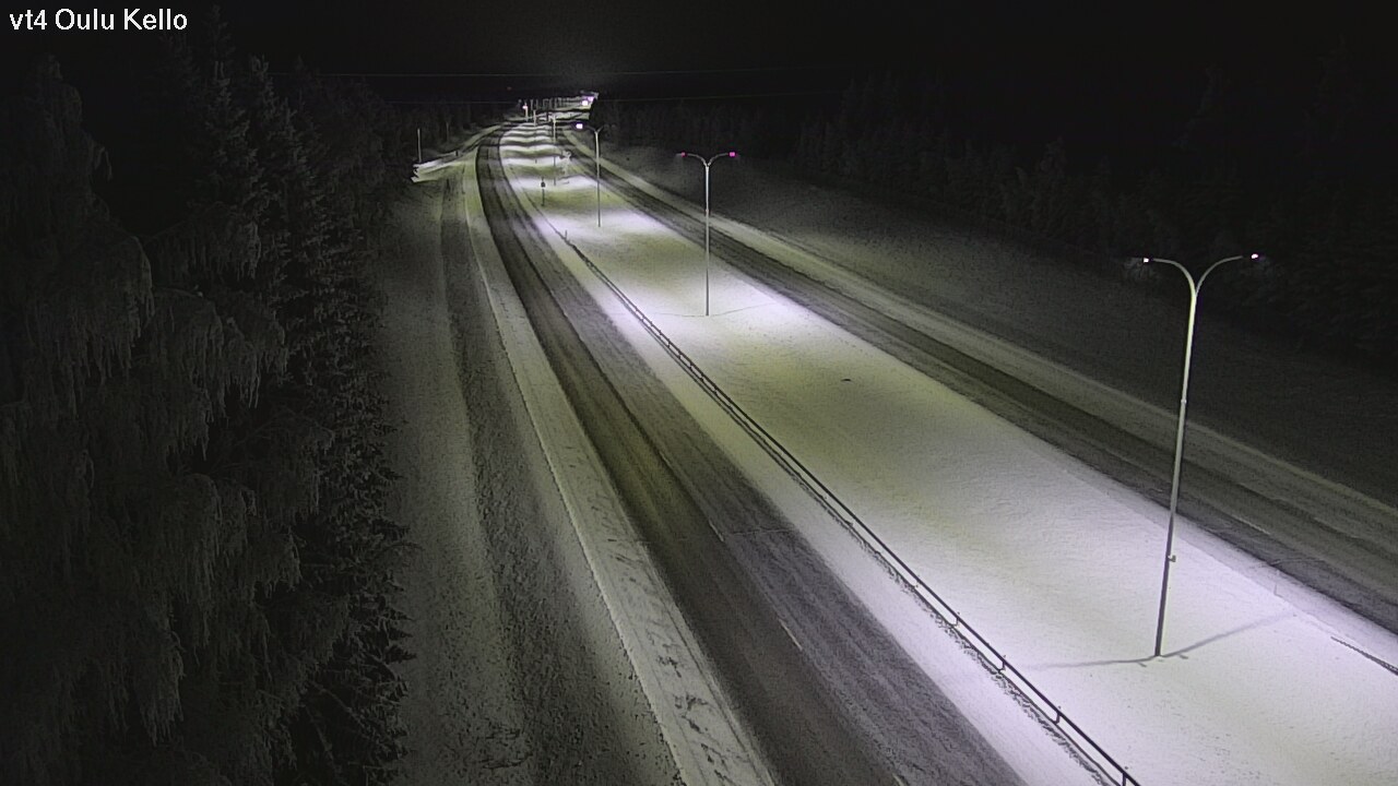 Weather Camera Image Road 4 Oulu, Kello, Oulu, Pohjois-Pohjanmaa