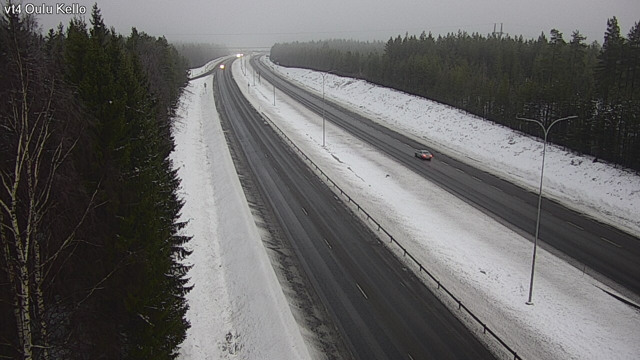 Weather Camera Image Väg 4 Uleåborg, Kello, Oulu, Pohjois-Pohjanmaa